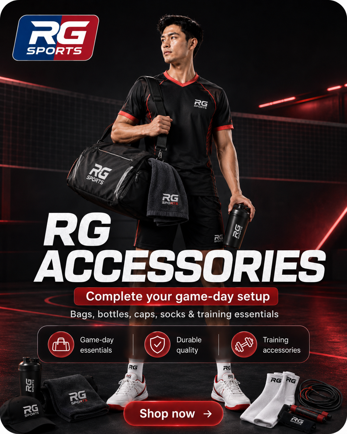 Accessories: Sports Socks, Caps/Hats