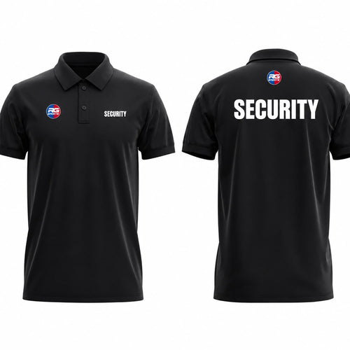 RG Sports Custom Security Polo Shirt 150 GSM Size Chart