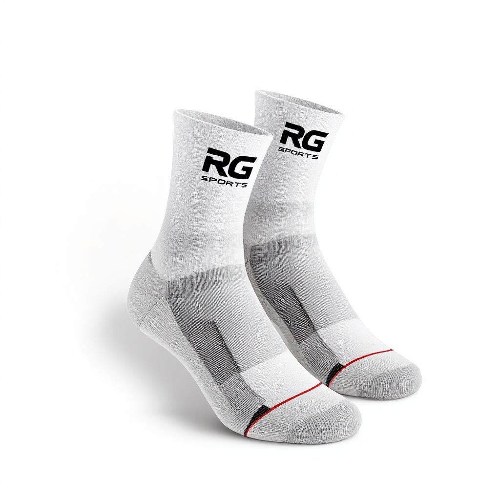 Custom Cotton Sports Socks - Classic White Team Socks