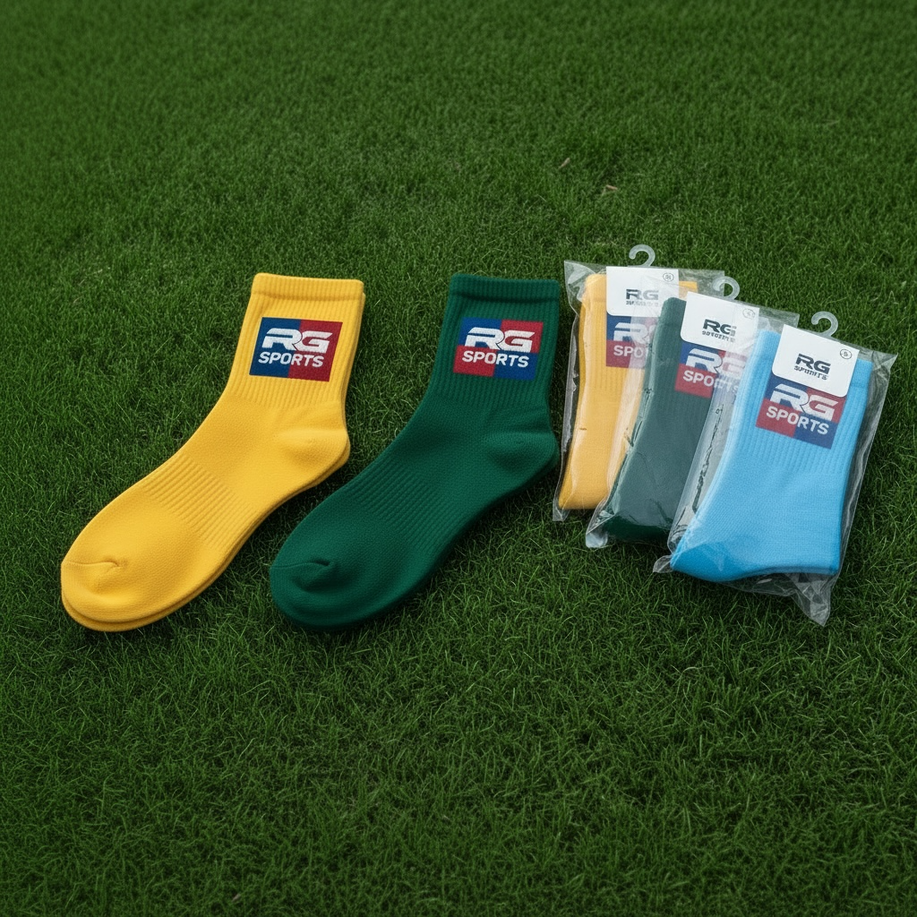 Custom Cotton Sports Socks - Duo Colour Team Socks
